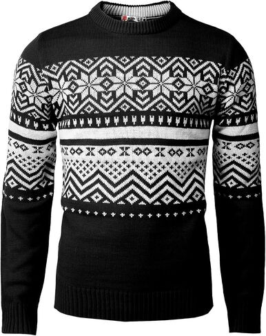 H2H Mens Casual Slim Fit Knitted Yarn Christmas Holiday Party Pullover Sweaters in Saudi Arabia