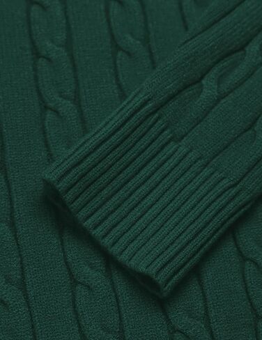 COOFANDY Men's Quarter Zip Sweater Slim Fit Casual Knitted Turtleneck Pullover Mock Neck Polo Sweater in Saudi Arabia