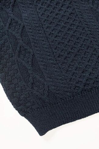 Aran Crafts Irish Soft Cable Knitted Crew Neck Sweater (100% Pure New Wool) in Kuwait