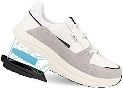 Gravity Defyer Men's G-Defy Pelekxon Leather Athletic Shoes - Hybrid VersoShock Pain Relief Walking Shoes in Kuwait