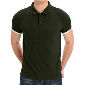 Sailwind Men's Waffle Knit Short Sleeve Casual Polo Shirts in Saudi Arabia