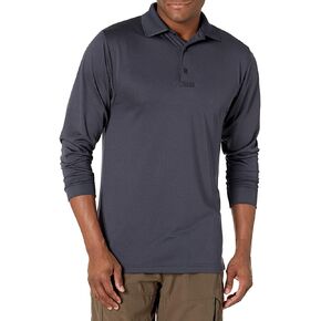 TRU-SPEC Men's Performance 24-7 Polyester Long Sleeve Polo Shirt, Charcoal, X-Large in Saudi Arabia