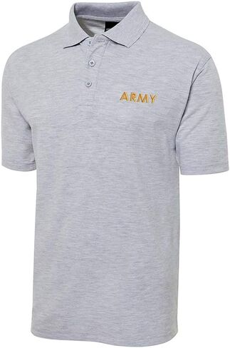 Lexiu Yibai Mens Army Embroidery Shrot Sleeve Polo Shirts Embroidered Shirts in Kuwait