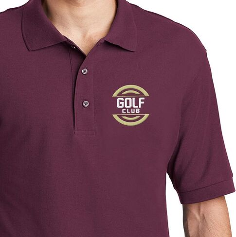 Custom Embroidered Logo Polo Shirts for Men Personalized Embroidery Company Logo in Saudi Arabia