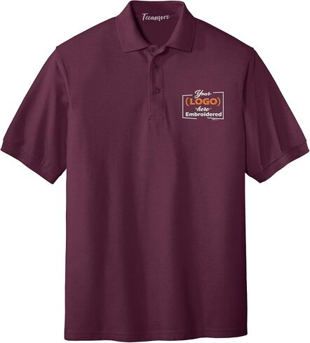 Custom Embroidered Logo Polo Shirts for Men Personalized Embroidery Company Logo in Saudi Arabia