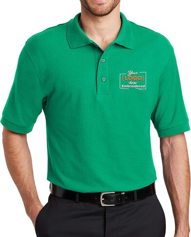 Custom Embroidered Logo Polo Shirts for Men Personalized Embroidery Company Logo in Saudi Arabia