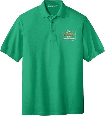 Custom Embroidered Logo Polo Shirts for Men Personalized Embroidery Company Logo in Saudi Arabia