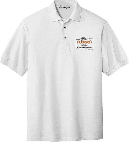 Custom Embroidered Logo Polo Shirts for Men Personalized Embroidery Company Logo in Saudi Arabia