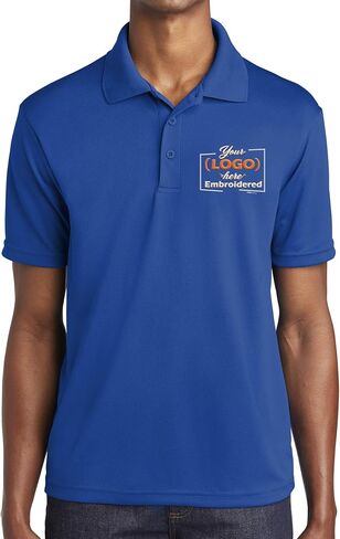 Custom Embroidered Logo Polo Shirt for Men Personalized Embroidery Company Logo in Saudi Arabia