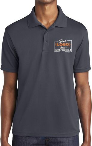 Custom Embroidered Logo Polo Shirt for Men Personalized Embroidery Company Logo in Saudi Arabia