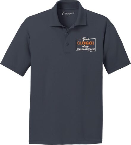 Custom Embroidered Logo Polo Shirt for Men Personalized Embroidery Company Logo in Saudi Arabia