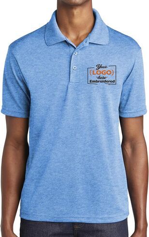 Custom Embroidered Logo Polo Shirt for Men Personalized Embroidery Company Logo in Saudi Arabia