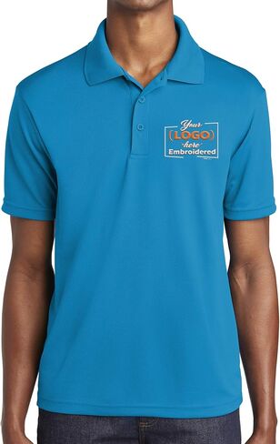 Custom Embroidered Logo Polo Shirt for Men Personalized Embroidery Company Logo in Saudi Arabia