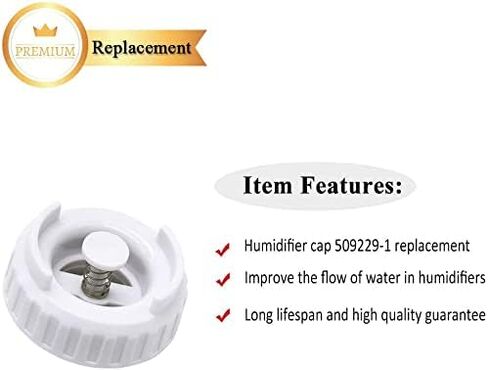 Primeswift Humidifier Bottle Valve Cap 509229-1 822419-2 Valve Caps for Humidifier (2 PK),Replacement for ESK509229-1 in Saudi Arabia