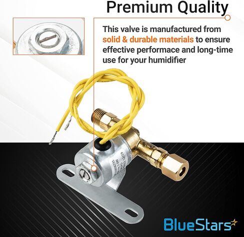 BlueStars [إصدار جديد] صمام الملف اللولبي A2012-S150 24 فولت 60 هرتز - متوافق مع أجهزة الترطيب التجارية والمنزلية - استبدل B2035-S2 B2035-S5 B2035-S54، 24 فولت، 60 هرتز تيار متردد، 125 رطل لكل بوصة مربعة in Kuwait