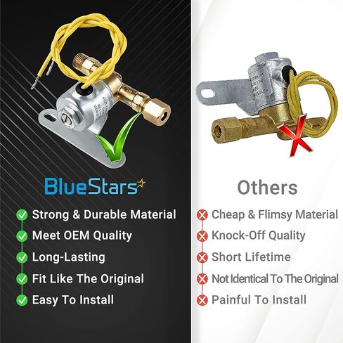 BlueStars [إصدار جديد] صمام الملف اللولبي A2012-S150 24 فولت 60 هرتز - متوافق مع أجهزة الترطيب التجارية والمنزلية - استبدل B2035-S2 B2035-S5 B2035-S54، 24 فولت، 60 هرتز تيار متردد، 125 رطل لكل بوصة مربعة in Kuwait