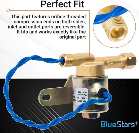 Ultra Durable B2015-S85 B2017-S85 4040 Humidifier Solenoid Valve Replacement part by BlueStars - Exact Fit for Aprilaire Humidifiers 24V 2.3W 60Hz Models 220 224 400 400M 440 500 600 600M 700 in Saudi Arabia