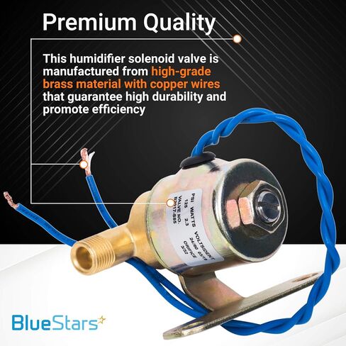 Ultra Durable B2015-S85 B2017-S85 4040 Humidifier Solenoid Valve Replacement part by BlueStars - Exact Fit for Aprilaire Humidifiers 24V 2.3W 60Hz Models 220 224 400 400M 440 500 600 600M 700 in Saudi Arabia