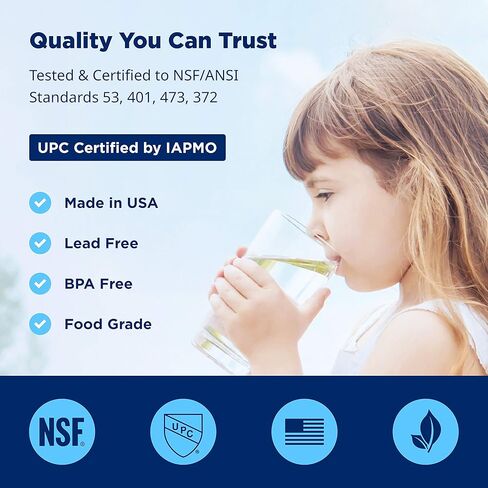 Now Water | Premium Replacement LG LT700P Refrigerator Water Filter | Made in USA NSF UPC Certified Sears/Kenmore 9690 & LG Water Filter Replacement | 48231783705, ADQ36006101, more | 1 Pack in Saudi Arabia