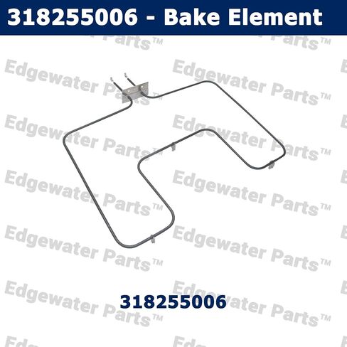 Edgewater Parts 318255006 Oven Bake Element, 3000W, 240V, 90° .250" Male Terminal Connections, Compatible With Frigidaire and Electrolux in Saudi Arabia
