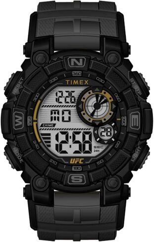 Timex UFC Men's Redemption 50mm Watch - Gray Strap Digital Dial Black Case in Saudi Arabia