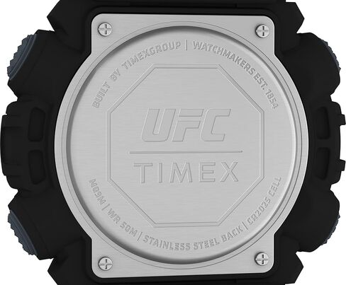 Timex UFC Men's Redemption 50mm Watch - Gray Strap Digital Dial Black Case in Saudi Arabia