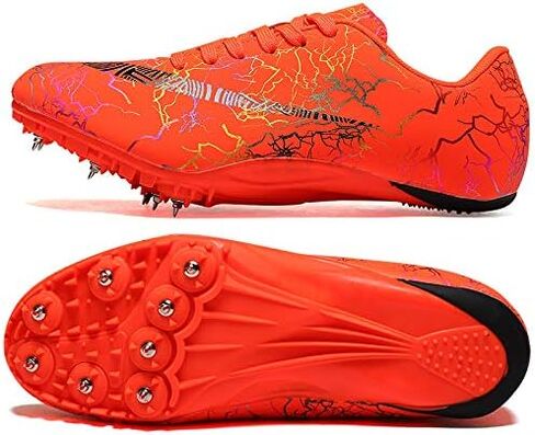 Track Spikes Shoes Mens Womens Track and Field Athletics Training Sprint Racing Track Shoes with Spikes in Kuwait