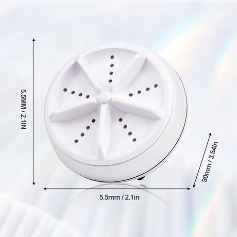 Luxury Stop Portable Washing Machine Mini Washing,Mini Dishwashers Portable Ultrasonic Turbo Disinfection Washing Machine with USB, Suitable for Home, Business, Travel, College Room, RV, Apartment in Kuwait