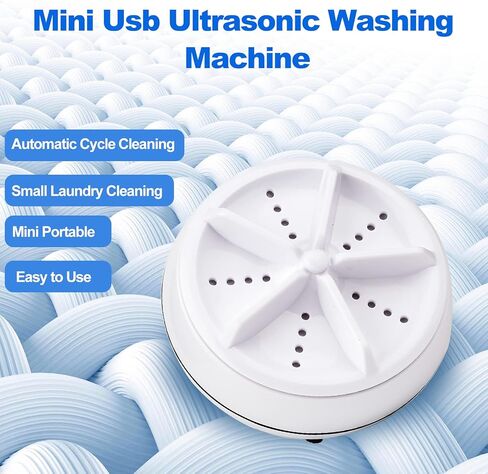Luxury Stop Portable Washing Machine Mini Washing,Mini Dishwashers Portable Ultrasonic Turbo Disinfection Washing Machine with USB, Suitable for Home, Business, Travel, College Room, RV, Apartment in Kuwait