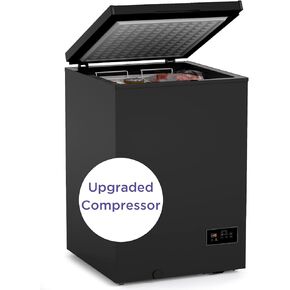 Watoor 3.5 Cu Ft Chest Freezer - Super-Low Temperature - 2 Removable Baskets - Electronic Control 14℉ to -40℉- Black in Saudi Arabia