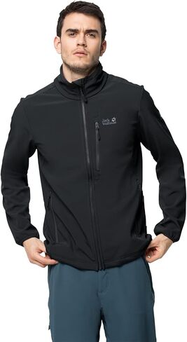 جاكيت Jack Wolfskin رجالي ويرلويند سوفت شيل in Saudi Arabia