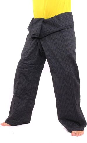 jing shop Thai Fisherman Pants Solid Color Cotton Mix One Size Extra Long in Saudi Arabia