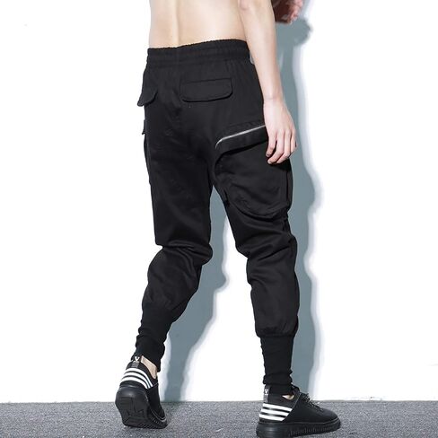 MOKEWEN Men's Jogger Streetwear Jogger Casual Harem Cargo Ankle Harem Pants in Kuwait