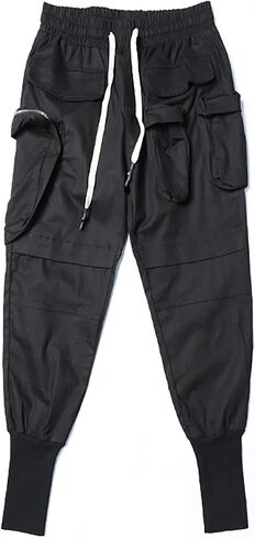 MOKEWEN Men's Jogger Streetwear Jogger Casual Harem Cargo Ankle Harem Pants in Kuwait