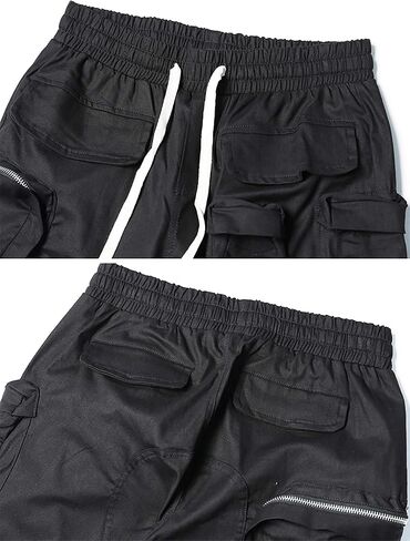 MOKEWEN Men's Jogger Streetwear Jogger Casual Harem Cargo Ankle Harem Pants in Kuwait