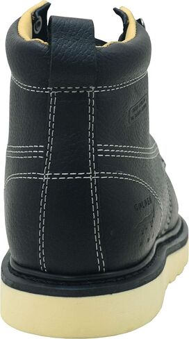 أحذية عمل Golden Fox Steel Toe للرجال مقاس 6 بوصات Moc Toe Wedge أحذية مريحة للبناء in Kuwait