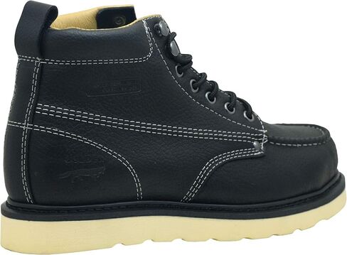 أحذية عمل Golden Fox Steel Toe للرجال مقاس 6 بوصات Moc Toe Wedge أحذية مريحة للبناء in Kuwait
