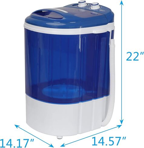 Saturnpower Portable Mini Washing Machine，Small Compact Laundry 9lbs Capacity Washer w/Spin Cycle Basket and Drain Hose Drum Washing Machine in Saudi Arabia