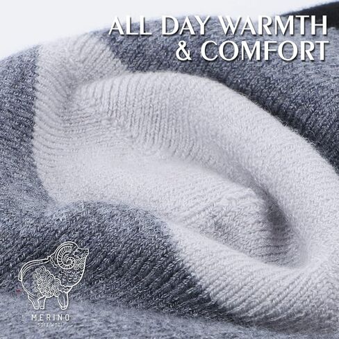 RIOROO Merino Wool Ski Socks, 2/3 Pairs Over The Calf (OTC) Socks for Snowboarding, Snow, Winter, Thermal Knee High Socks in Kuwait