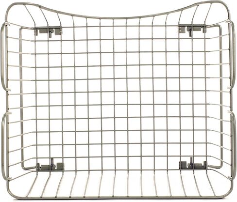 Spectrum Diversified Ashley Stackable Wire Basket with Raised Feet and Looped Handles Modular Stacking Bin System for Kitchen Countertop & Desk Organization, Small, Bronze in Kuwait