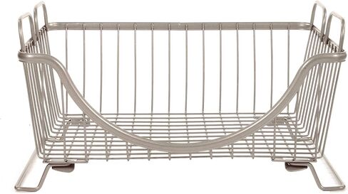 Spectrum Diversified Ashley Stackable Wire Basket with Raised Feet and Looped Handles Modular Stacking Bin System for Kitchen Countertop & Desk Organization, Small, Bronze in Kuwait