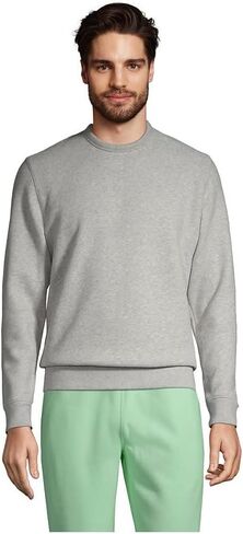 Lands' End Men's Serious Sweats French Terry Crewneck Sweatshirt in Kuwait