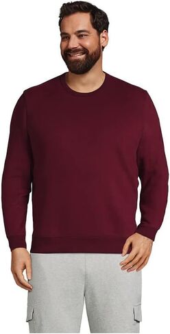 Lands' End Men's Serious Sweats French Terry Crewneck Sweatshirt in Kuwait