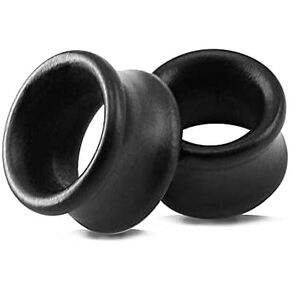 ZS Vintage Natural Brown Black Wood Organic Ear Tunnel Plugs Stretcher Gauges for Men and Women in Saudi Arabia