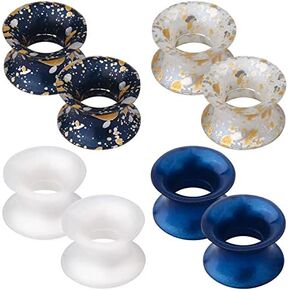 OUFER 8PCS Soft Silicone Ear Gauges Flexible Ear Skin Tunnels Earlets Plugs Stretcher Expander Set Ear Piercing Jewelry in Saudi Arabia
