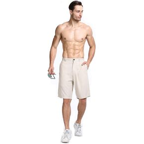 Lavenderi Men's Linen Classic Relaxed Fit Short with Pocket