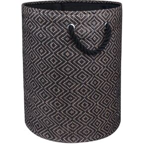 سلة تخزين ورقية منسوجة من DII، منسوجة بالالماس ، حجر / أسود، كبير in Kuwait