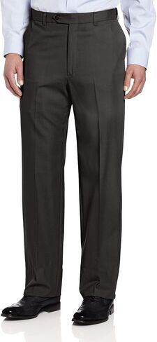 Ascott Browne Wool Blend Self Sizer Flat Front Pant in Saudi Arabia