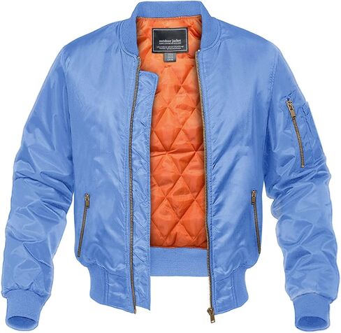 CRYSULLY Men's Jacket-Fall Winter Thicken Windbreakers Bomber Jackets Padded Coats in Kuwait