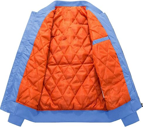 CRYSULLY Men's Jacket-Fall Winter Thicken Windbreakers Bomber Jackets Padded Coats in Kuwait